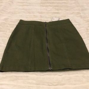 Hunter Green Forever 21 mini skirt